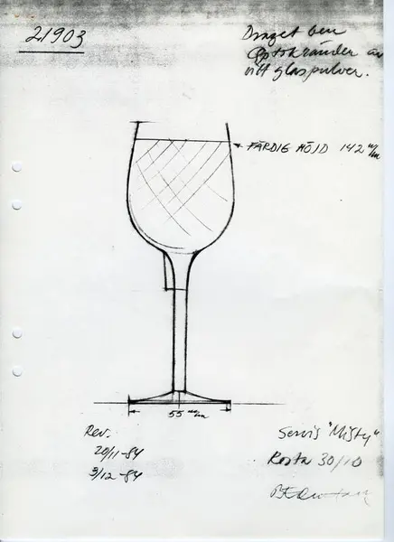 Glasföremål [skiss]