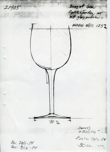 Glasföremål [skiss]