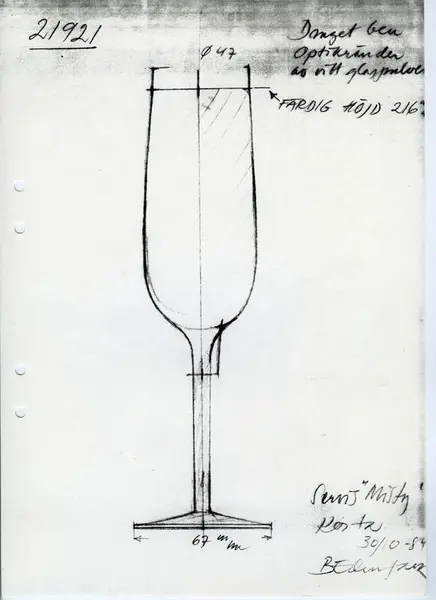 Glasföremål [skiss]