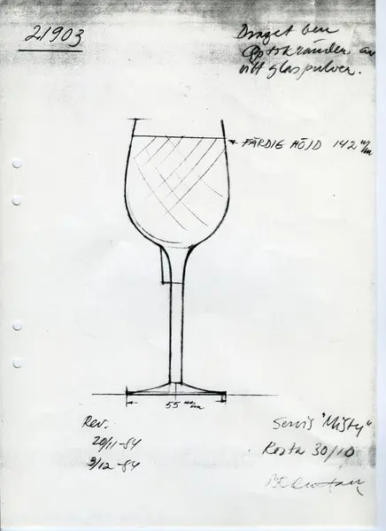 Glasföremål [skiss]