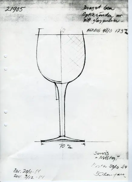 Glasföremål [skiss]