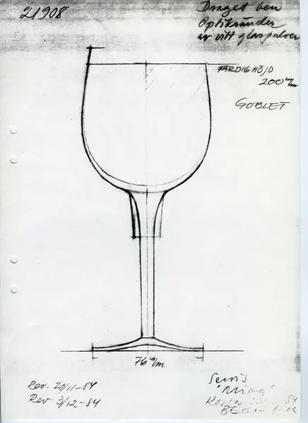 Glasföremål [skiss]