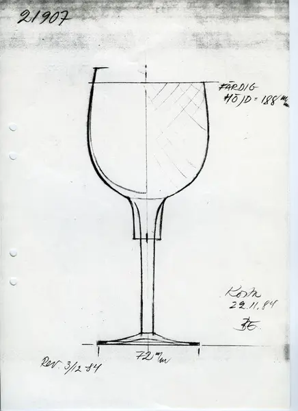 Glasföremål [skiss]