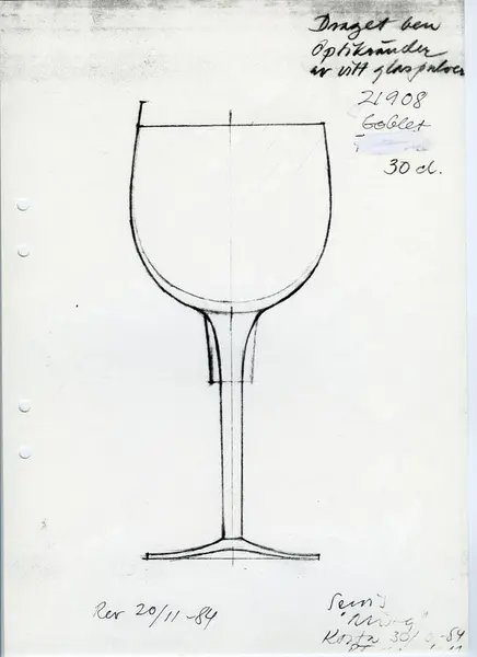 Glasföremål [skiss]