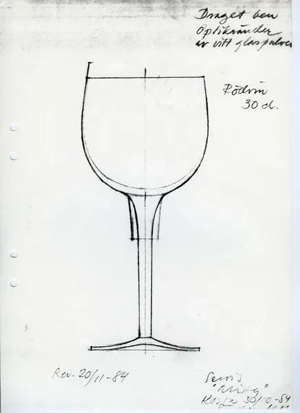 Glasföremål [skiss]