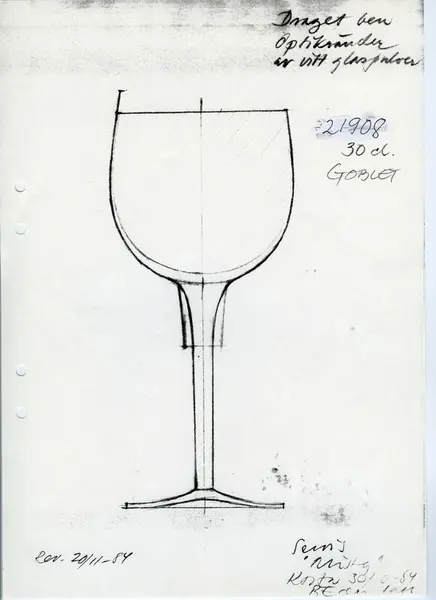 Glasföremål [skiss]