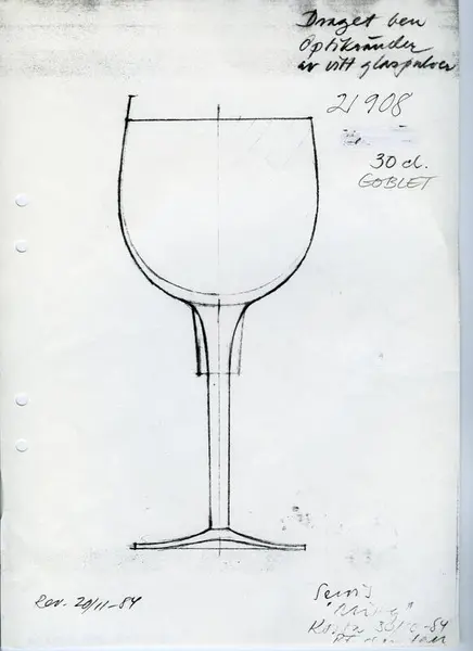 Glasföremål [skiss]