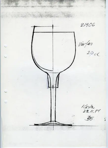 Glasföremål [skiss]