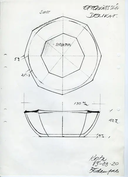 Glasföremål [skiss]