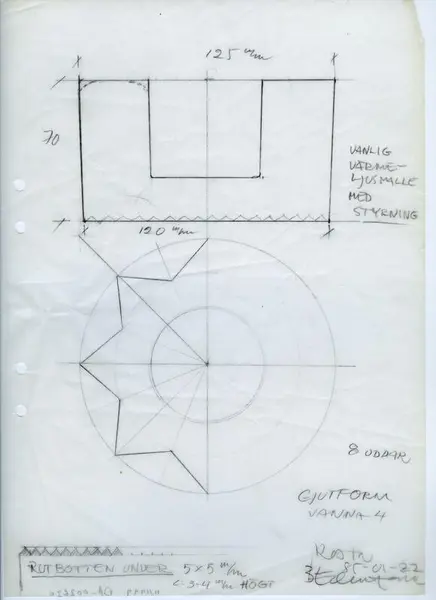 Glasföremål [skiss]