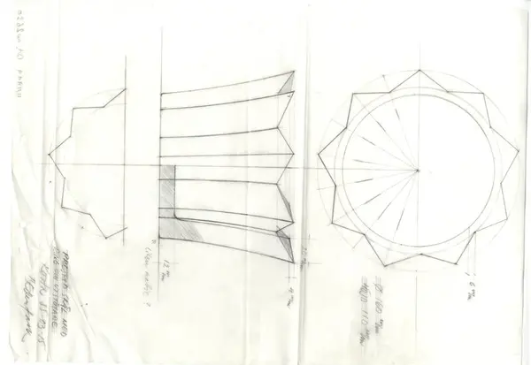 Glasföremål [skiss]