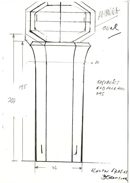Glasföremål [skiss]