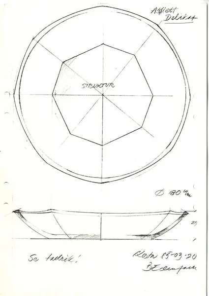 Glasföremål [skiss]