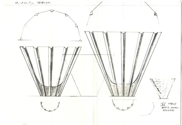 Glasföremål [skiss]