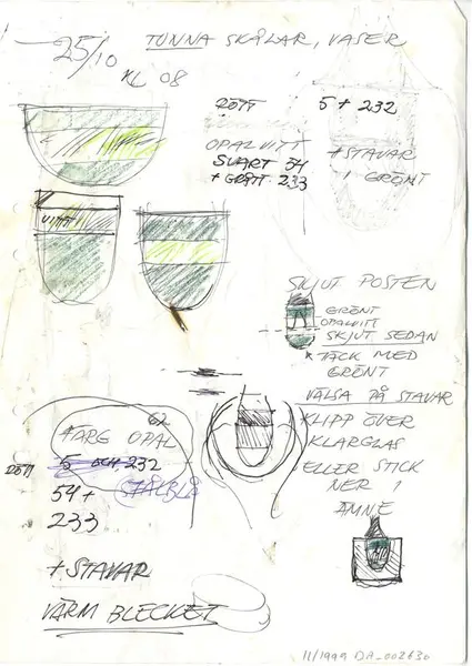 Glasföremål [skiss]