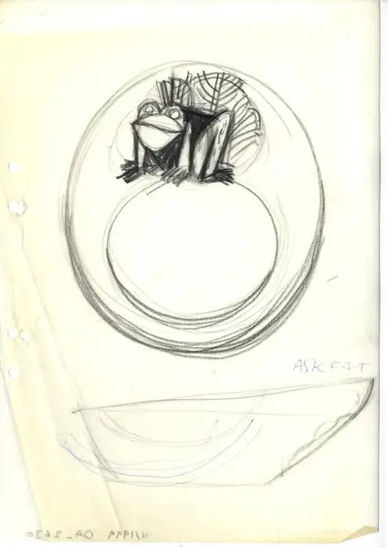 Glasföremål [skiss]