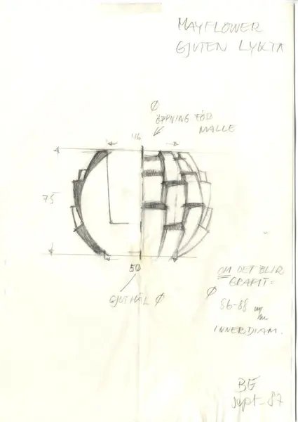 Glasföremål [skiss]