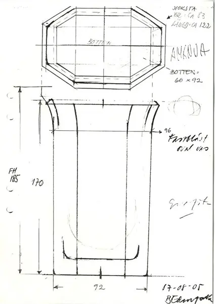 Glasföremål [skiss]