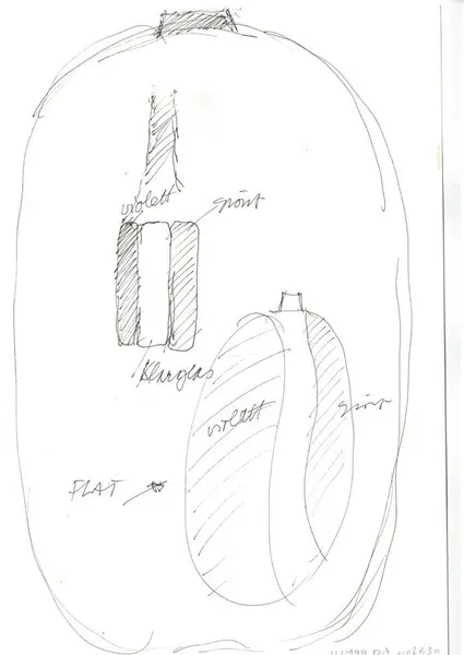 Glasföremål [skiss]