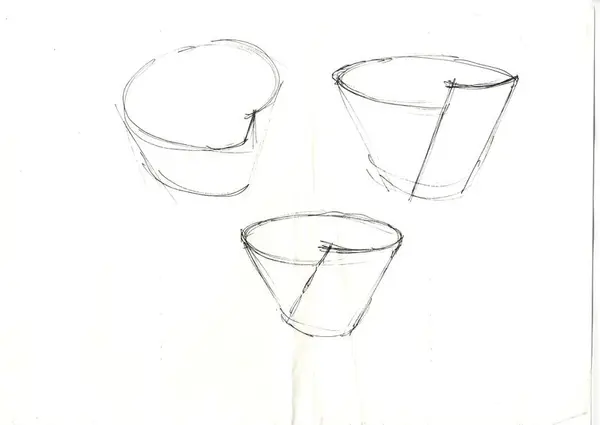 Glasföremål [skiss]