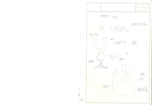 Glasföremål [skiss]