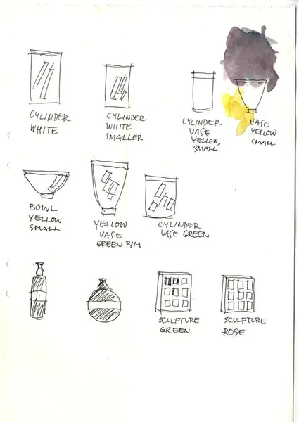 Glasföremål [skiss]