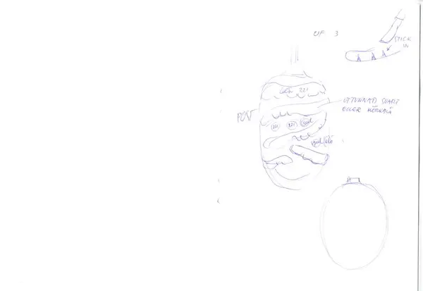 Glasföremål [skiss]