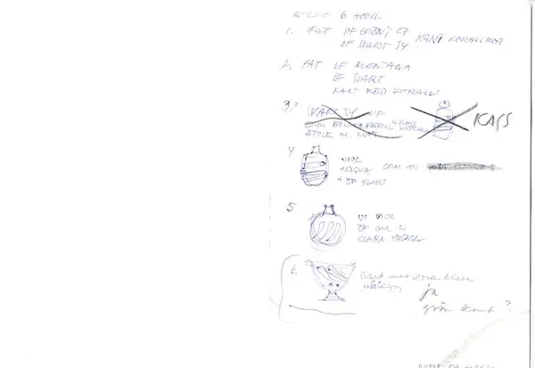 Glasföremål [skiss]