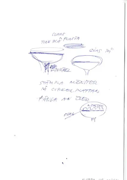 Glasföremål [skiss]