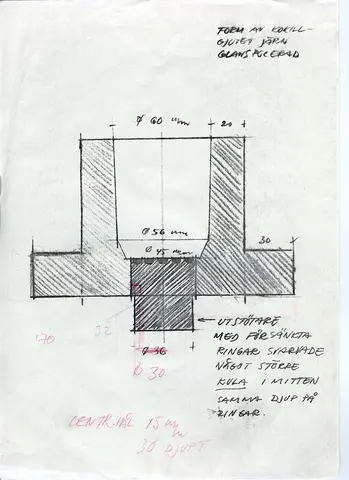 Glasföremål [skiss]