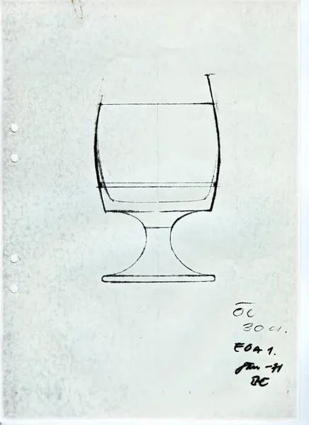 Glasföremål [skiss]