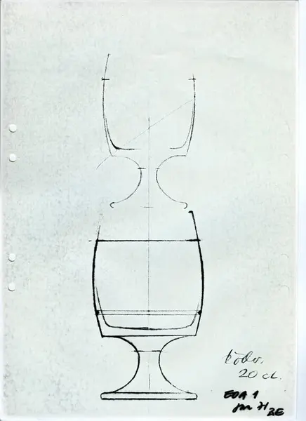 Glasföremål [skiss]