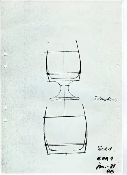 Glasföremål [skiss]