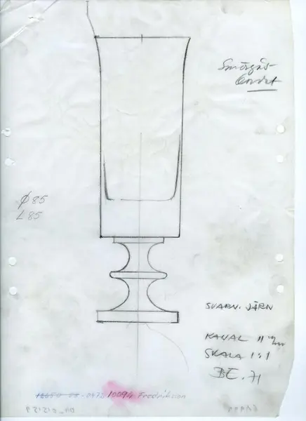 Glasföremål [skiss]