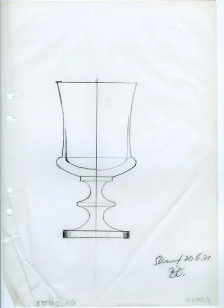 Glasföremål [skiss]