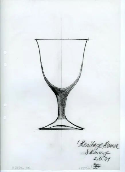 Glasföremål [skiss]