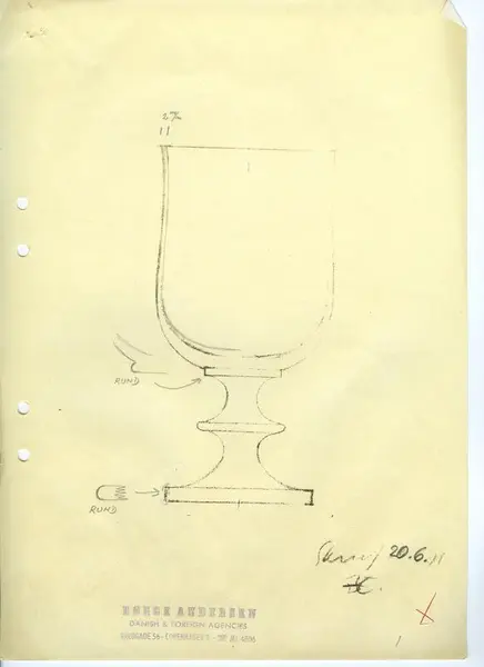 Glasföremål [skiss]