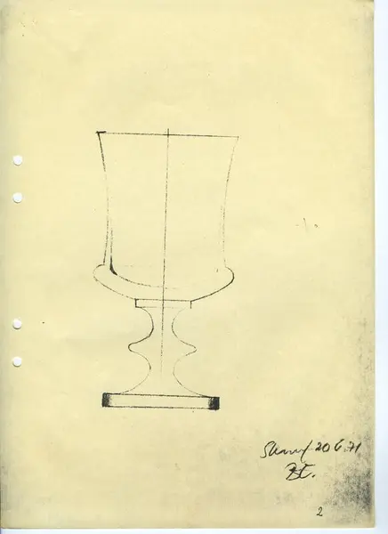 Glasföremål [skiss]