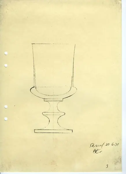 Glasföremål [skiss]