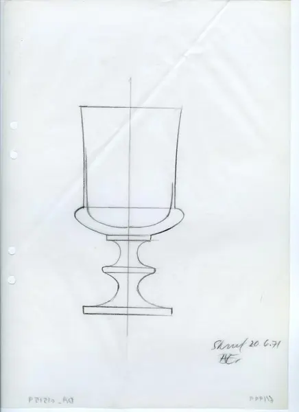 Glasföremål [skiss]