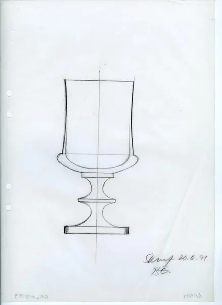 Glasföremål [skiss]