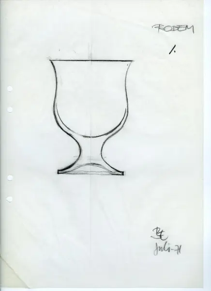 Glasföremål [skiss]