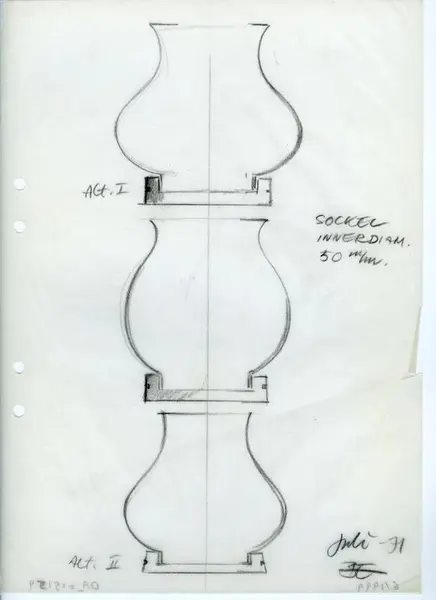 Glasföremål [skiss]