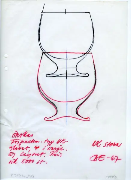 Glasföremål [skiss]