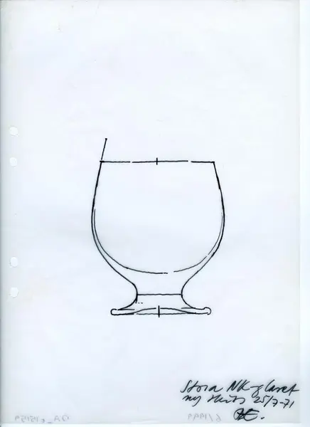 Glasföremål [skiss]