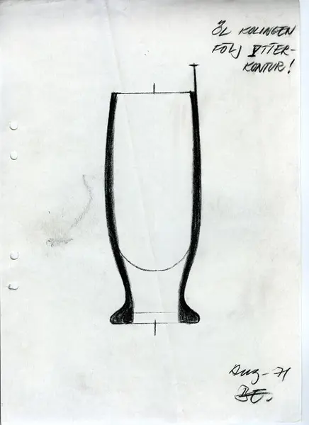 Glasföremål [skiss]