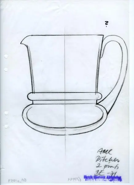 Glasföremål [skiss]