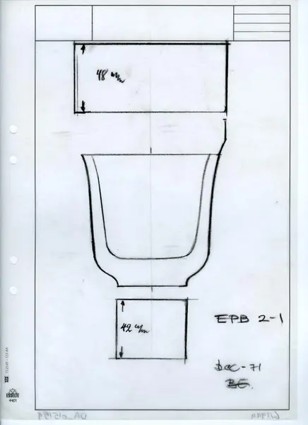 Glasföremål [skiss]