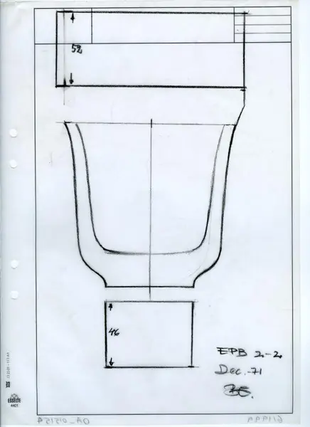 Glasföremål [skiss]