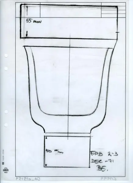Glasföremål [skiss]